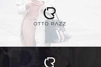 do fashion luxury minimalist clothing brand logo design 24 hours