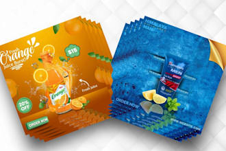 design business, product flyer