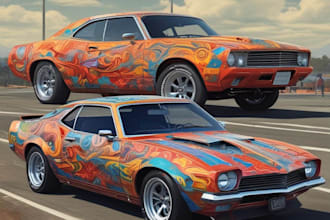 do pro racing car wrap design, car wrap design, racing car