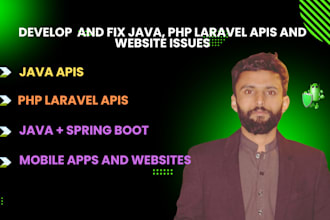 fix and create java,php laravel,json apis , spring security
