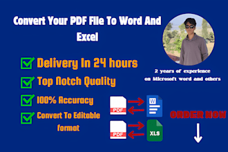 convert pdf to word, pdf to excel, ms word formatting