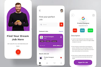 develop job portal app, job search, job boarding, job listing app, recruit app