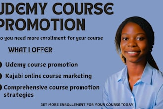 do udemy course promotion kajabi online course promotion course marketing
