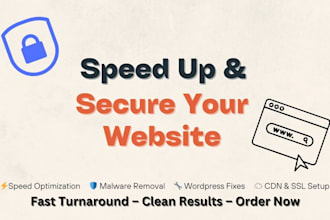 optimize your website speed and remove malware quickly