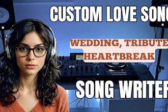 create your custom song on birthday, wedding  anniversary tribute heartbreak