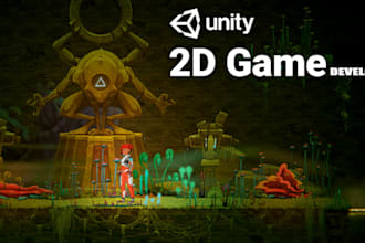 develop 2d unity game for mobile and web with multiplayer features