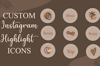 design custom instagram story highlight icons