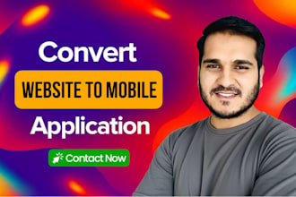 convert website to app, android app, ios app, mobile app development