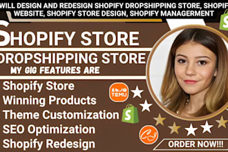 build shopify store create shopify dropshipping store design shopify website