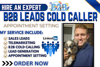be your appointment setter, cold caller, lead generation and online sales