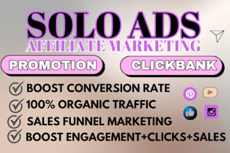 usa solo ads MLM leads affiliate marketing clickbank link promotion
