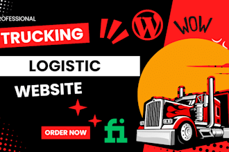 build a professional logistics, transport, trucking website