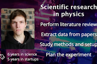 conduct research in physics, photonics, optics