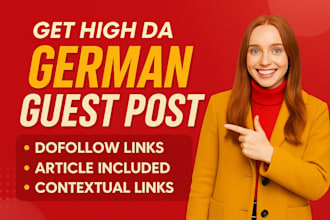 build quality german high authority guest post dofollow white hat SEO backlinks