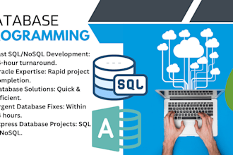 do your sql, nosql, oracle database projects within 24 hrs
