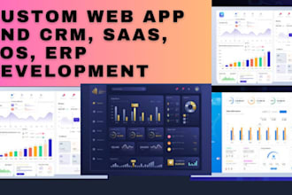 develop custom software, pos database management inventory system, crm, saas