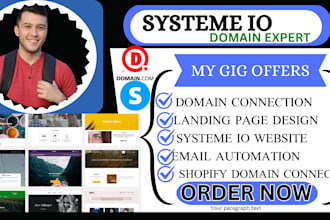 connect systeme io domain, fix domain godaddy to shopify, google worespace, wix