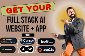 create a mobile app using cursor com replit, v0, lovable and bolt full stack dev