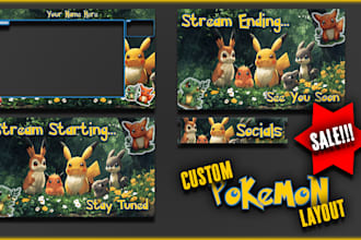 create a bespoke pokemon layout for your stream