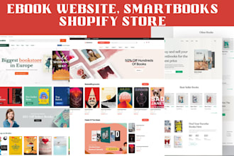 build smartbooks shopify website ebook store book store smartbooks ebook website
