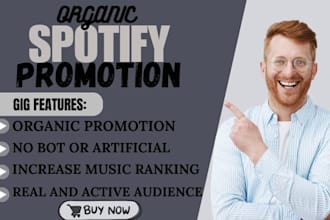 do organic music promotion apple music spotify to 100k USA UK audience