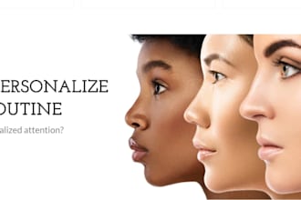 design private label skincare website skin care shopify store beauty website