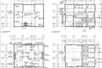 do expert architectural and structural drawings blue print