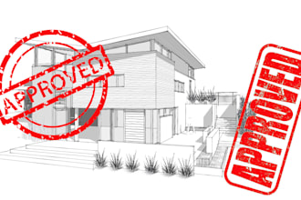sign, stamp, seal and review your USA architectural plan as a licensed architect