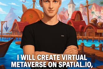 build vrchat world, metaverse, spatial io, and open world game