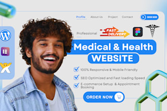 medical website, healthcare website, dental website, home care, clinic website