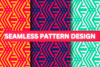 do seamless pattern design for babies textile
