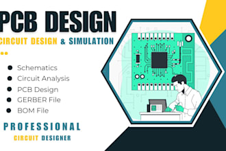 design circuit and pcb layout in kicad, proteus, easyeda, altium designer, eagle