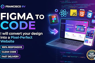 convert figma to react or html css javascript