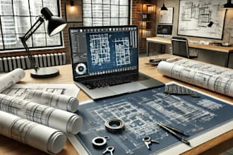 draw your architectural, plumbing, electrical and mep drawings for city permit