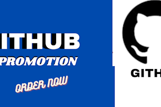 do organic github promotion for you to gain stars, fork, repository and traffic