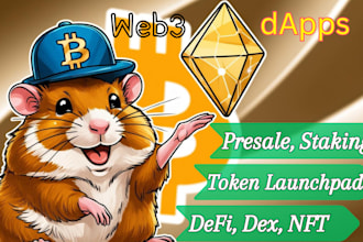 develop web3 dapps like presale staking and token launchpads