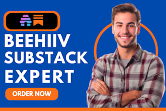 setup beehiiv newsletter or substack account beehive landing page substack post