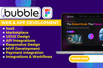 bubble io developer bubble app bubble website bubble mvp bubble marketplace saas