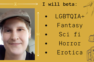 be your fantasy and sci fi beta reader