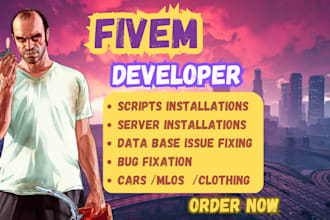be your fivem developer and resolve issues with your esx or qbcore server