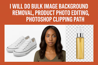do bulk image background removal and photoshop editing