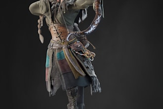 create 3d realistic character model, 3d texture, rig, rendering, unreal engine