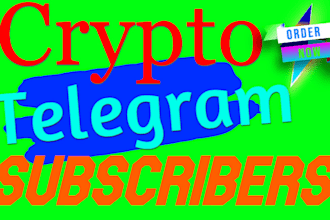 grow crypto telegram promotion, crypto telegram marketing, telegram subscribers