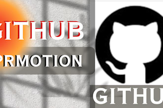 organic github promotion for you to gain stars, fork, repo and traffic