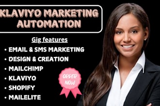 setup or manage shopify klaviyo email marketing, mailchimp, mailerlite expert