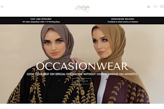 design abaya shopify store abaya website abaya clothing store islamic website