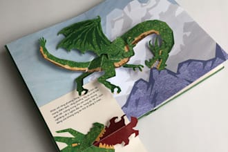 design your pop up book design for your band and business