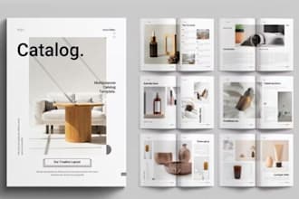 design pure professional product retail business sales marketing catalog booklet