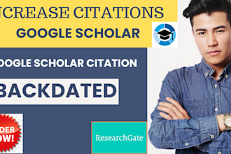 increase google scholar backdate current citation using researchgate