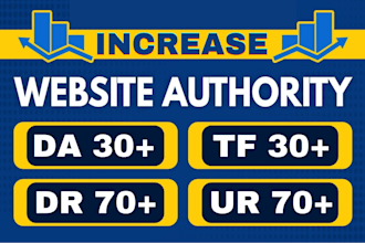 increase domain authority and domain rating by seo backlinks